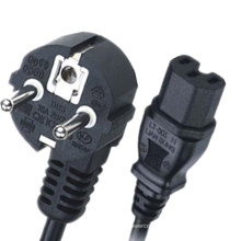 European CEE7/7 Schuko plug to IEC 60320 C15 Power Cords